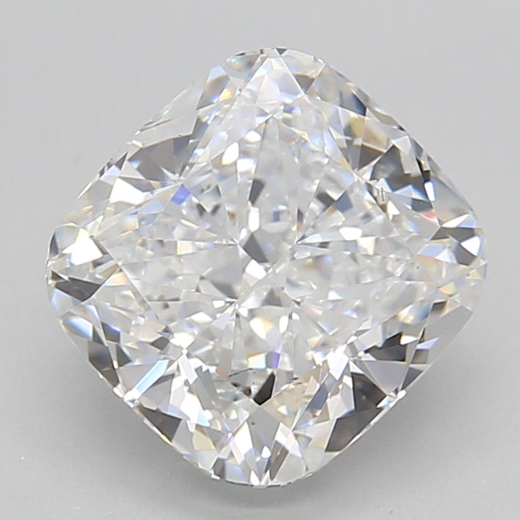 3.05 Carat Cushion Cut Lab Grown Diamond VS2 D