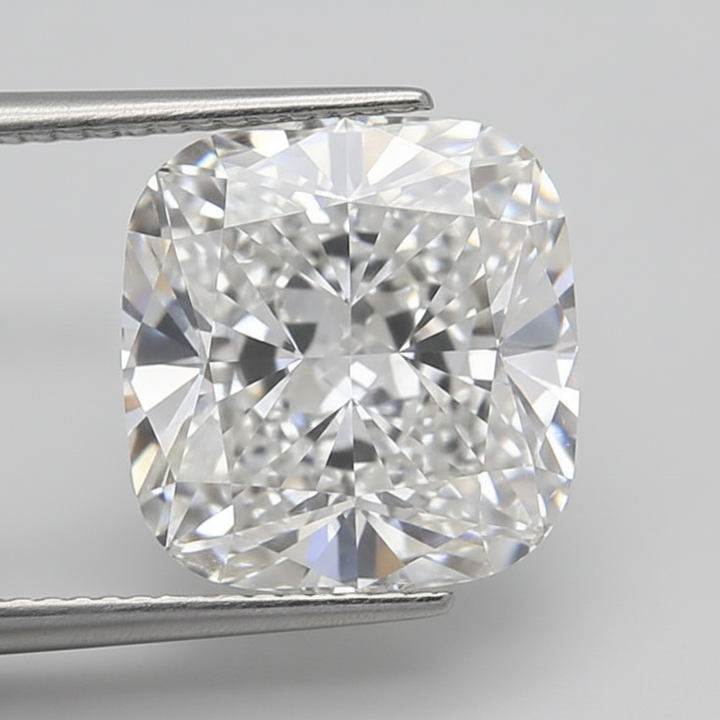 3.05 Carat Cushion Cut Lab Grown Diamond, VS2/D
