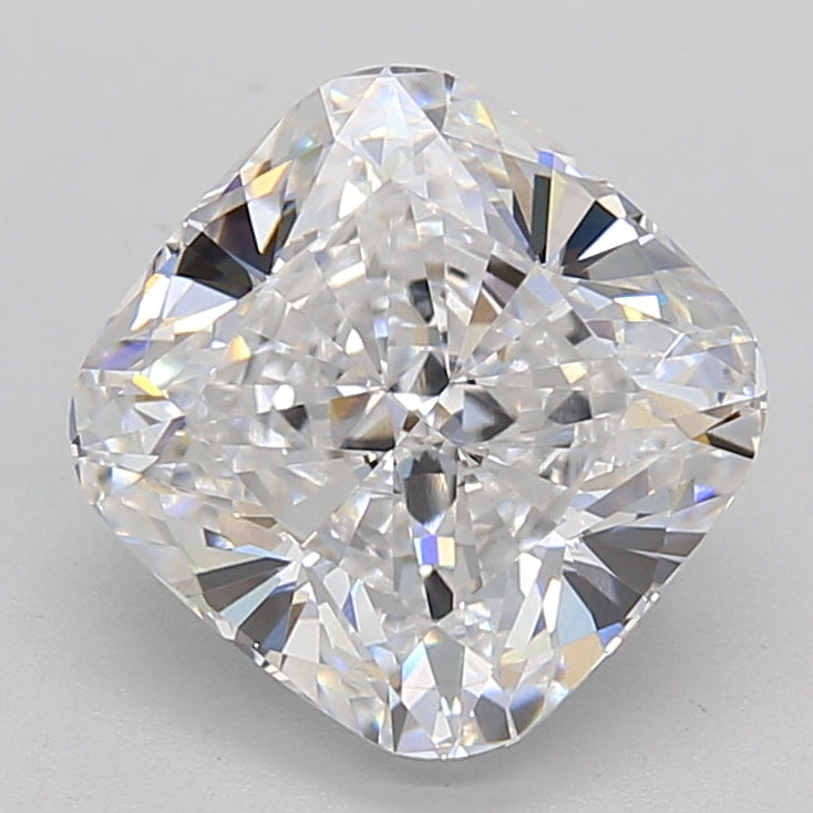 3.05 Carat Cushion Cut Lab Grown Diamond VVS2 E
