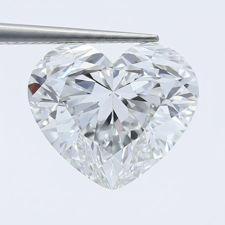 3.05 Carat Heart Cut Lab Grown Diamond VVS1 D Color IGI Certified
