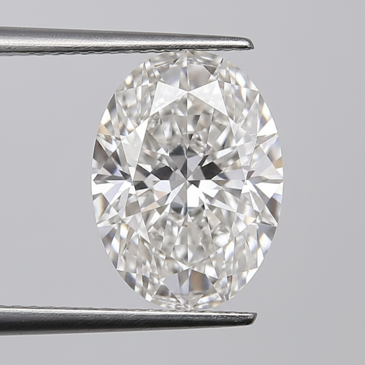 3,05 karaat ovaal geslepen laboratoriumdiamant, VS1/G