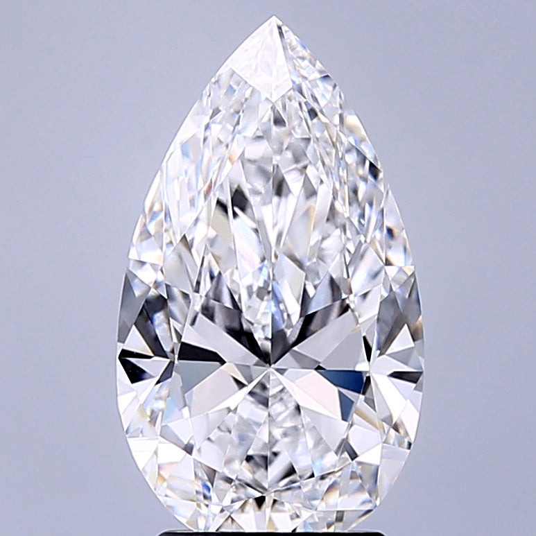 3.05 Carat Pear Lab Grown Diamond VVS2 D