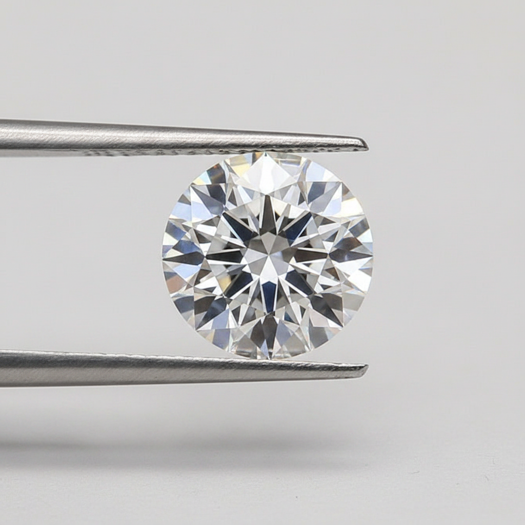 IGI Certified 3.05 Ct E Color VVS1 Round CVD Diamond with 9.31mm Diameter