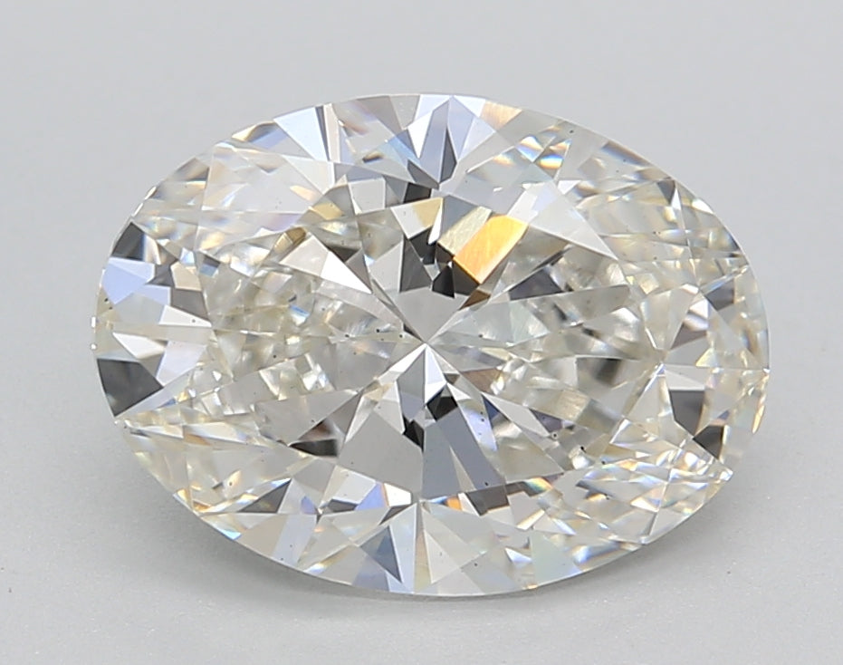 3.06 CT Oval Cut Lab-Grown Diamond, G Color, VS2 Clarity, IGI Certified