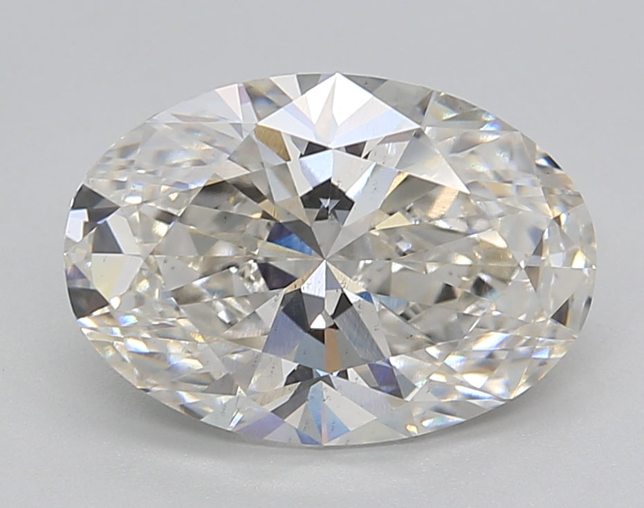 3.06 CT Oval Lab-Grown Diamond, G Color, VS2 Clarity, IGI Certified