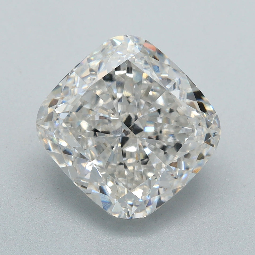 3.06 Carat Cushion Cut Lab Grown Diamond VVS2 H