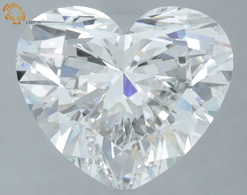 3.06 Carat Heart Lab Grown Diamond VVS2 F