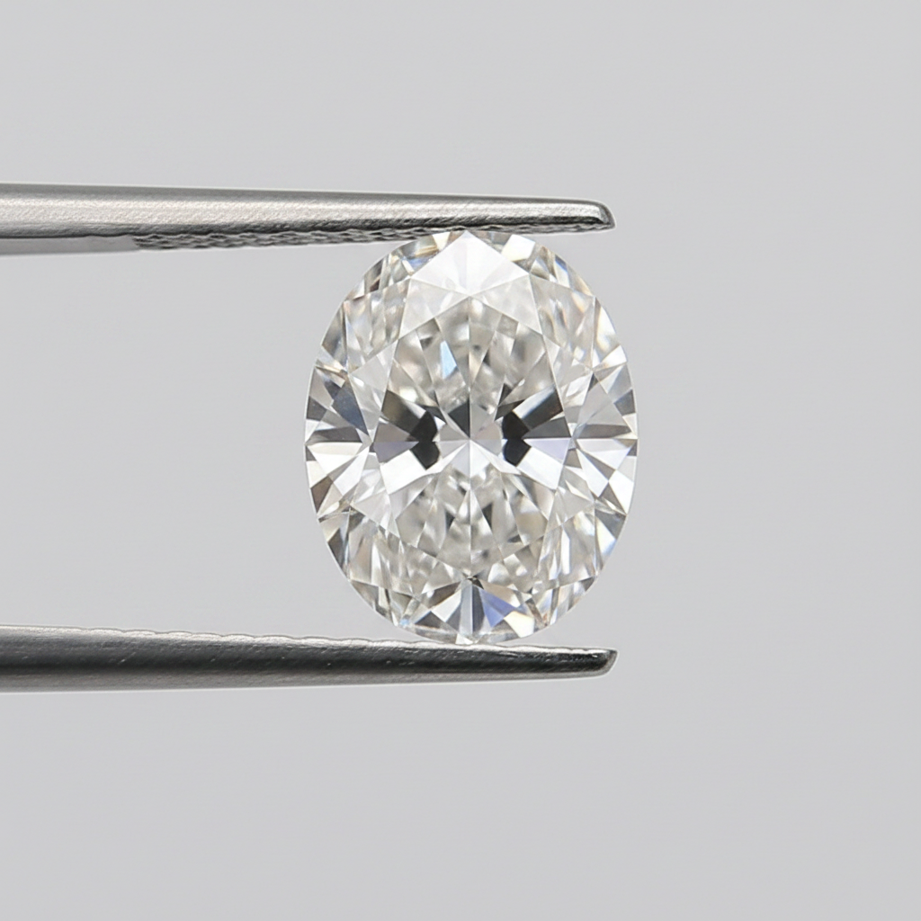 3,06 Karat ovaler, im Labor geschliffener Diamant, VS1/F