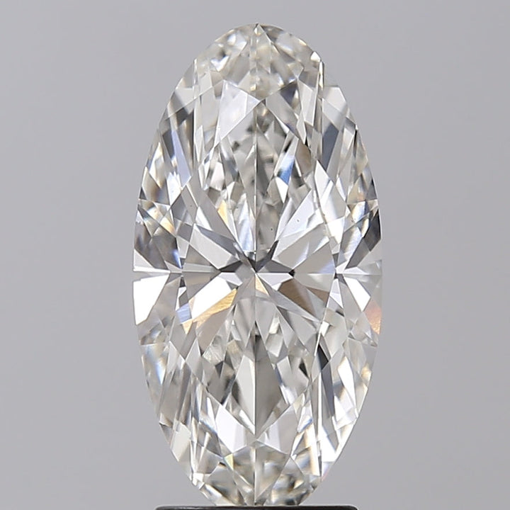 3.07 CT Oval Cut Lab-Grown Diamond, IGI Certified, H Color, VS1 Clarity