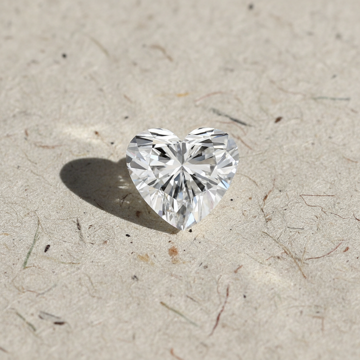 3.07 Carat Heart Cut Lab Grown Diamond VS2 E Color IGI Certified
