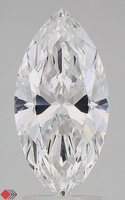 3.07 Carat Marquise Cut Lab Grown Diamond VVS2E
