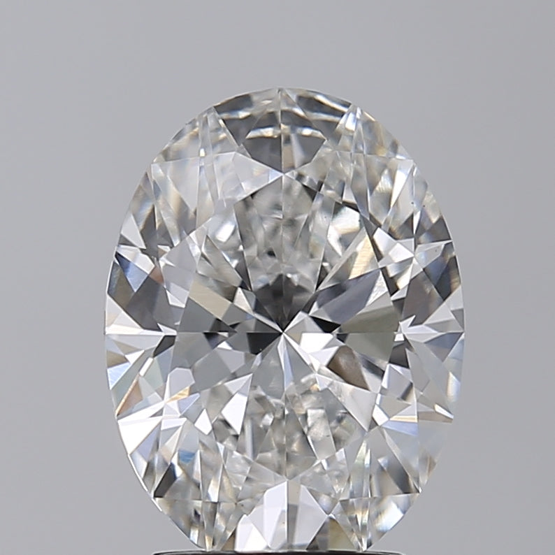 Diamante coltivato in laboratorio a taglio ovale da 3,07 carati VS1 F