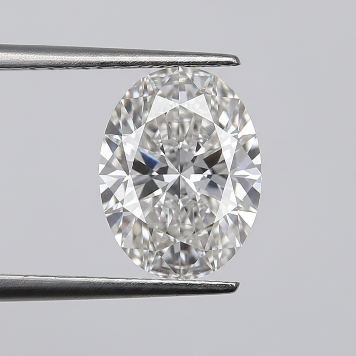 3,07 karaat ovaal geslepen laboratoriumdiamant, VS1/F