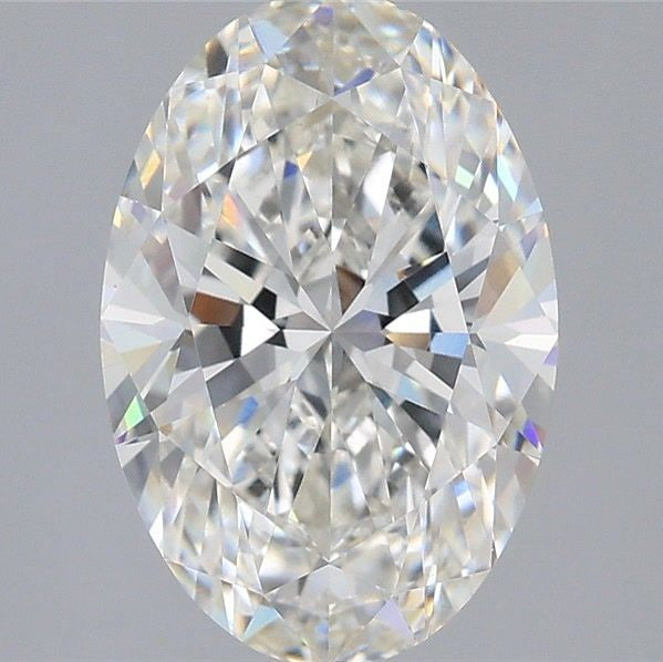 3,07 karaat ovaal geslepen laboratoriumdiamant VVS2 F