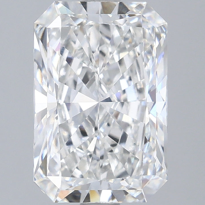Diamante coltivato in laboratorio con taglio radiante da 3,07 carati VVS2 F