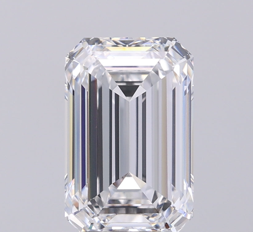 3.08 Carat Emerald Lab Grown Diamond VVS1 D