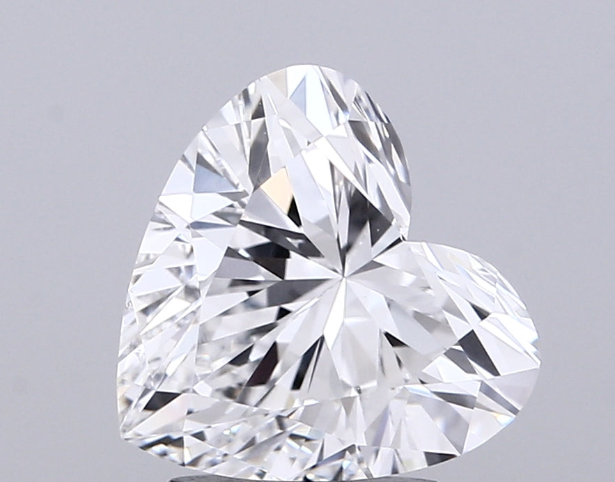 3.08 Carat Heart Cut Lab Grown Diamond VVS2D