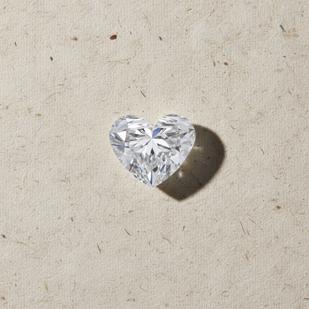 3.08 Carat Heart Cut Lab Grown Diamond VVS2 D Color IGI Certified
