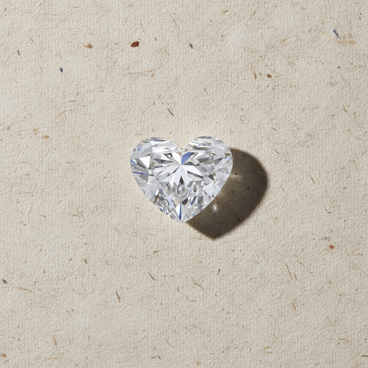 3.08 Carat Heart Cut Lab Grown Diamond VVS2 D Color IGI Certified
