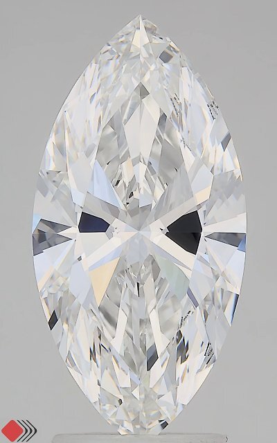 3.08 Carat Marquise Cut Lab Grown Diamond VVS2E