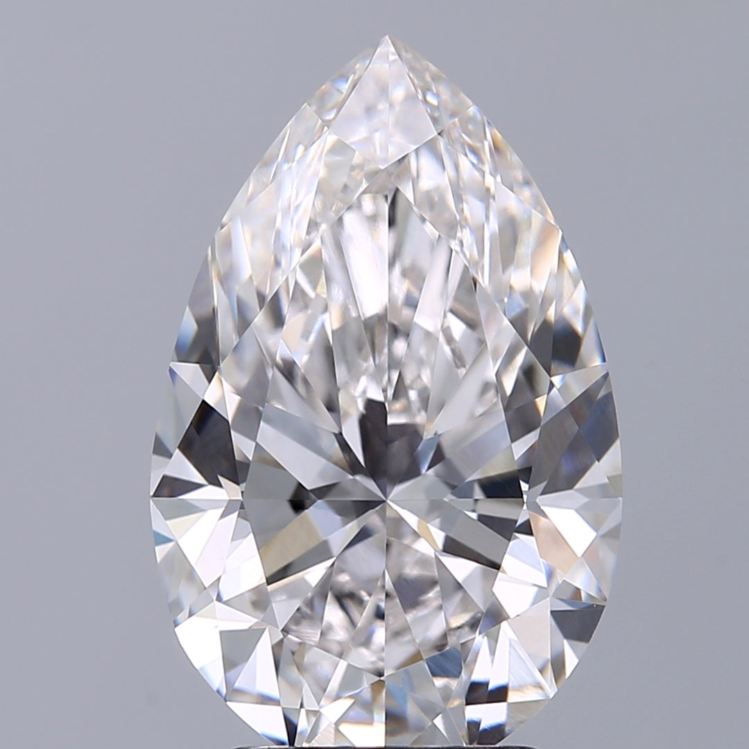 3.08 Carat Pear Lab Grown Diamond VVS1 F