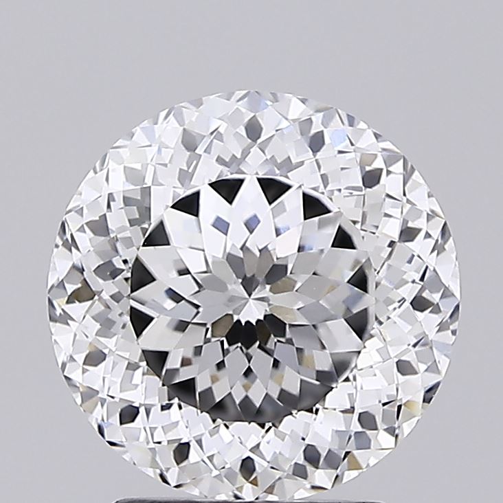Diamant cultivé en laboratoire de taille portugaise de 3,08 carats VVS2 D