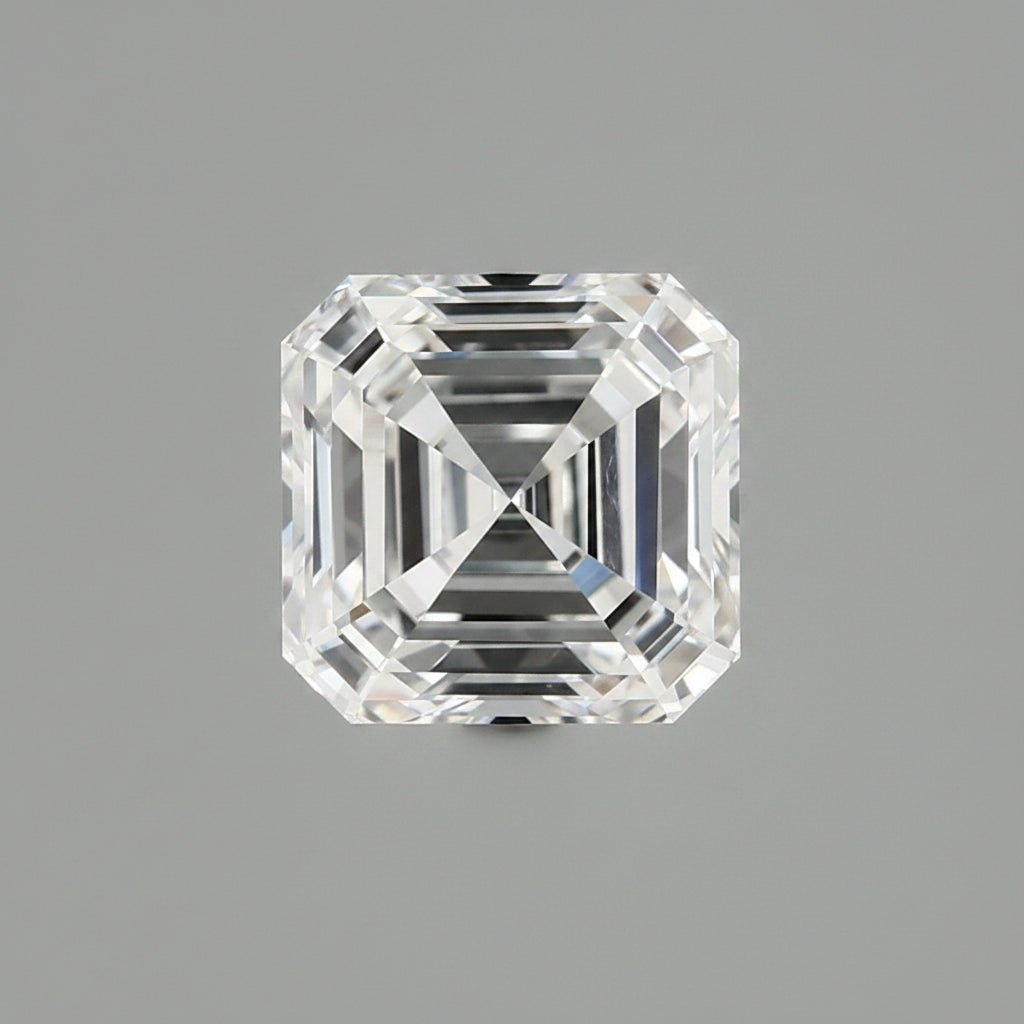 Diamant cultivé en laboratoire Asscher de 3,09 carats, VVS2/D