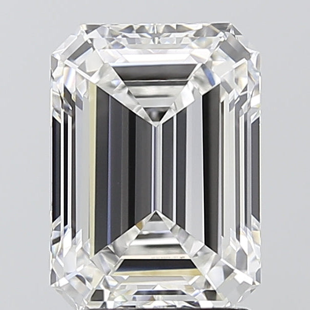 Diamant cultivé en laboratoire taille émeraude de 3,09 carats VVS1 E