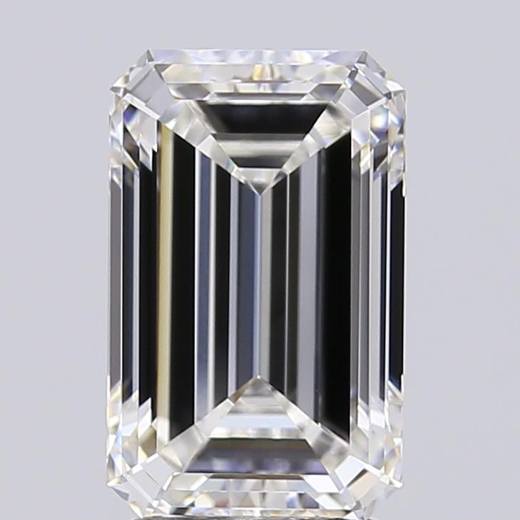 3.09 Carat Emerald Lab Grown Diamond VVS1 F
