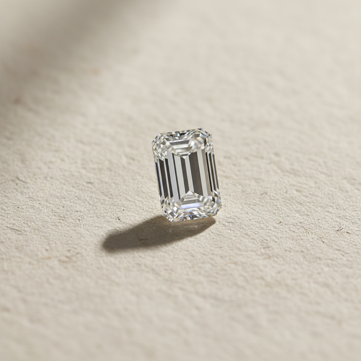 3.09 Carat Emerald Lab Grown Diamond, VVS1/F