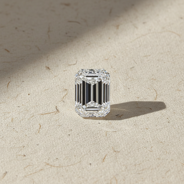 3.09 Carat Emerald Lab Grown Diamond, VVS2/D