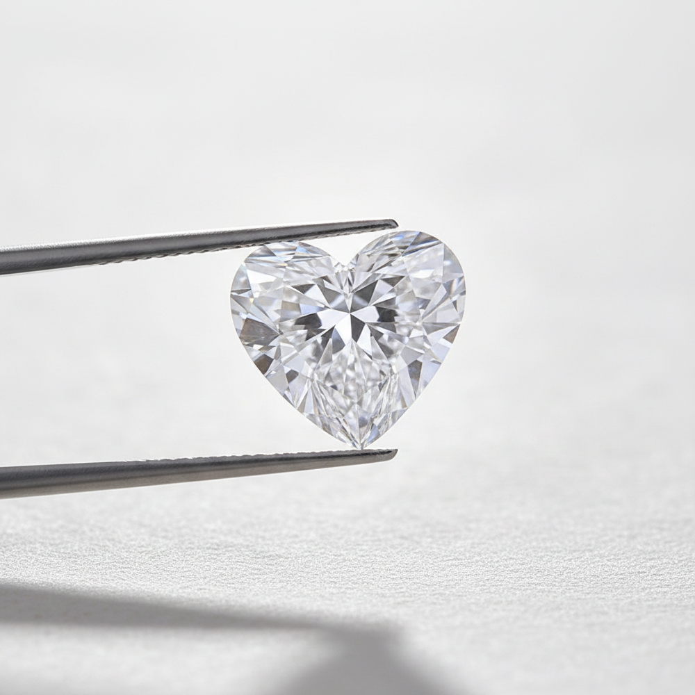3.09 Carat D VVS1 Heart Shape CVD Lab Grown Diamond IGI Certified
