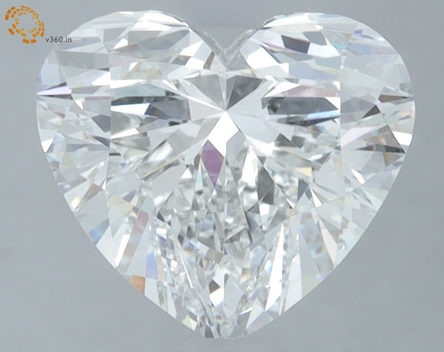 3.09 Carat Heart Lab Grown Diamond VVS2 E