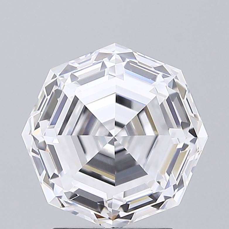 3.09 Carat Octagonal Cut Lab Grown Diamond VVS2D