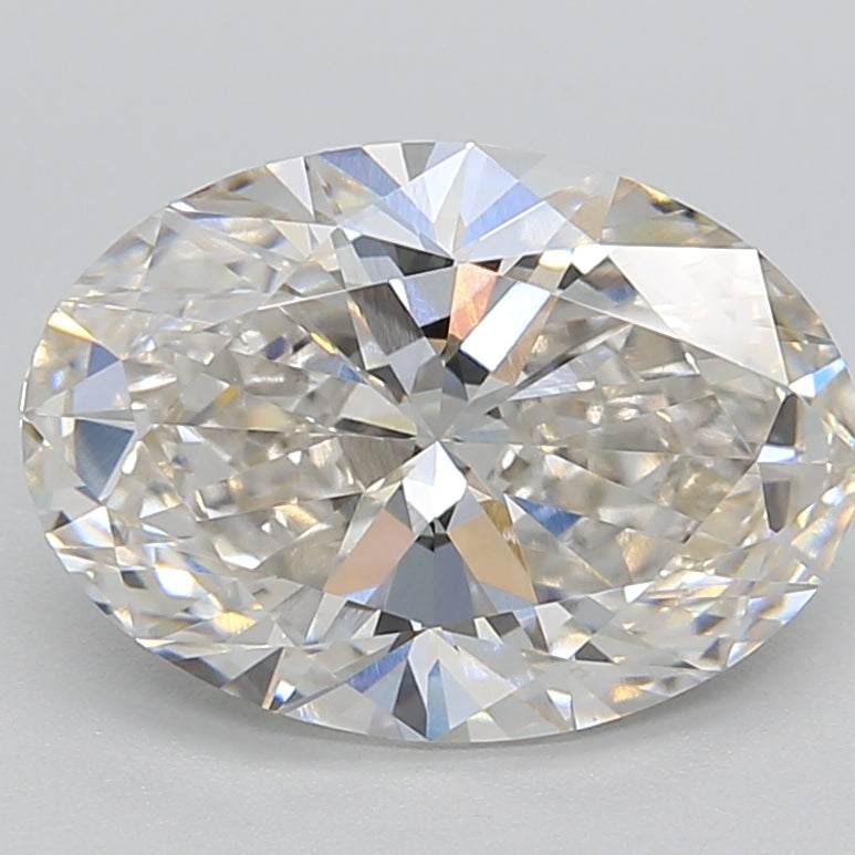3.09 Carat Oval Cut Lab Grown Diamond VS1 H
