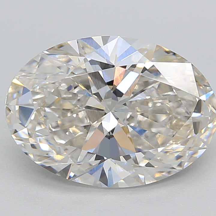 3.09 Carat Oval Cut Lab Grown Diamond VS1 H