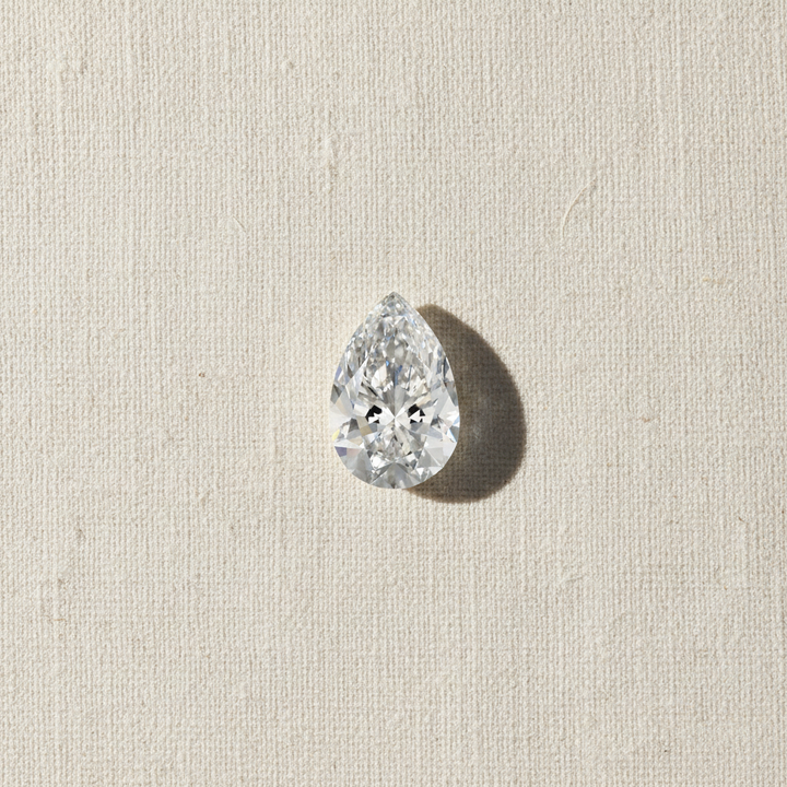 3.09 Carat Pear Cut Lab Grown Diamond VS2 F Color IGI Certified
