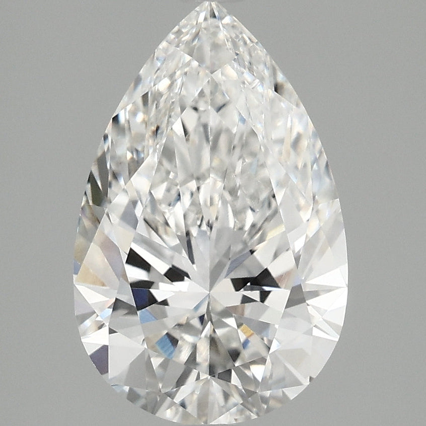 3.09 Carat Pear Lab Grown Diamond VVS1 E