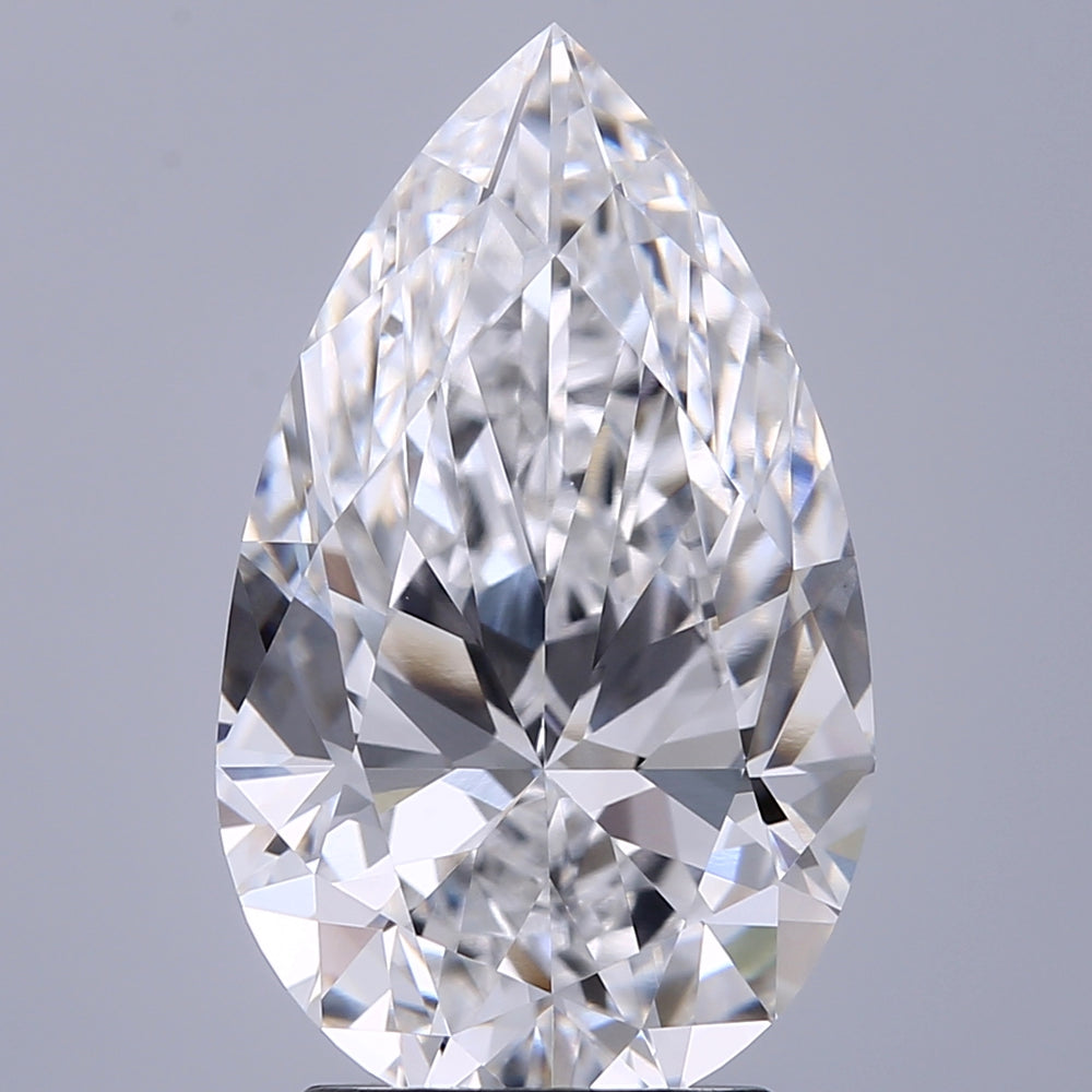 3.09 Carat Pear Lab Grown Diamond VVS2 D