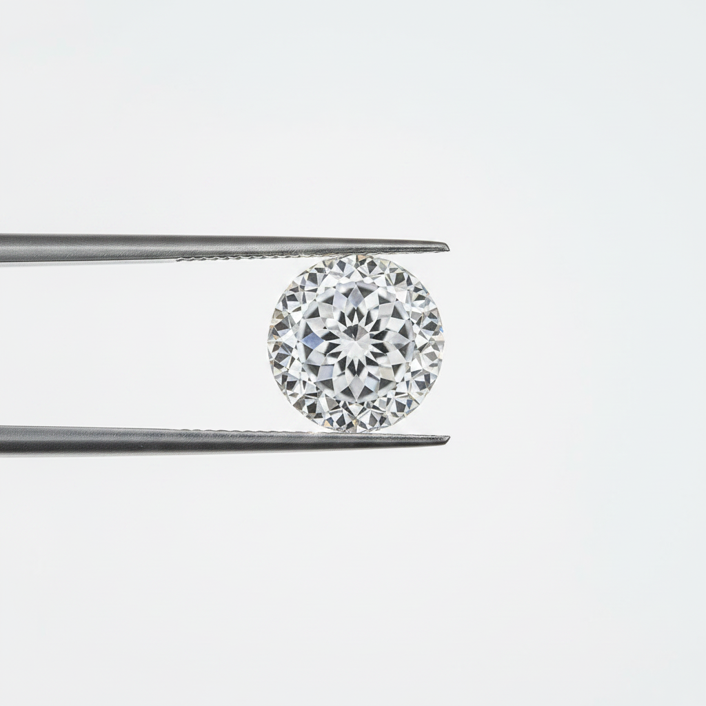 Diamante cultivado em laboratório com lapidação portuguesa de 3,09 quilates, VS1/E