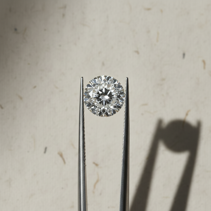 Diamante cultivado em laboratório com lapidação portuguesa de 3,09 quilates, VS2/F