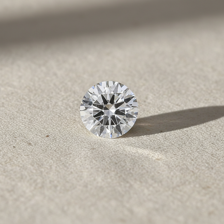 3,09 Karat runder, im Labor gezüchteter Diamant, VS1/H
