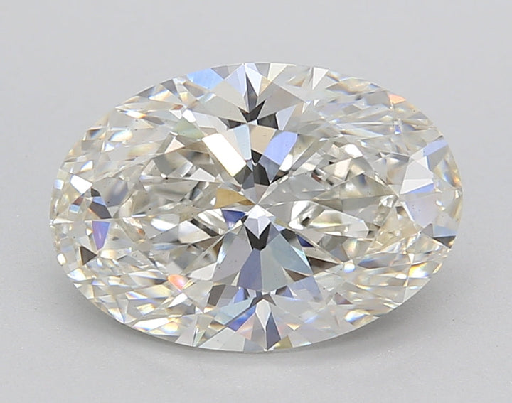 3.10 CT Oval Cut Lab-Grown Diamond, G Color, VS2 Clarity, IGI Certified