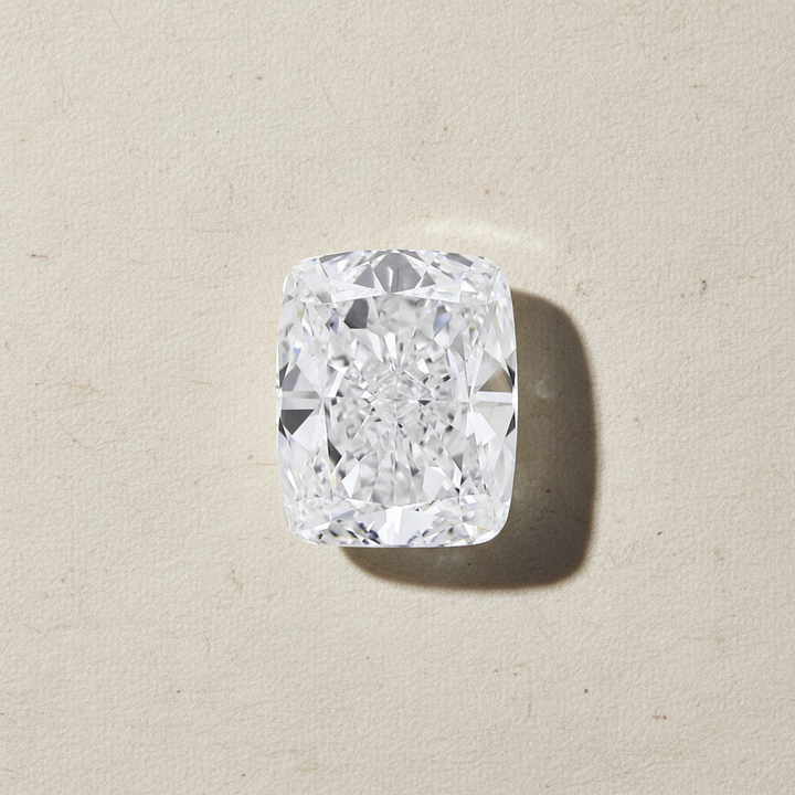 3,10 karaat kussengeslepen laboratorium-gegroeide diamant, VVS1/D