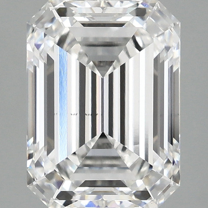 Diamant émeraude cultivé en laboratoire de 3,10 carats VS2 D