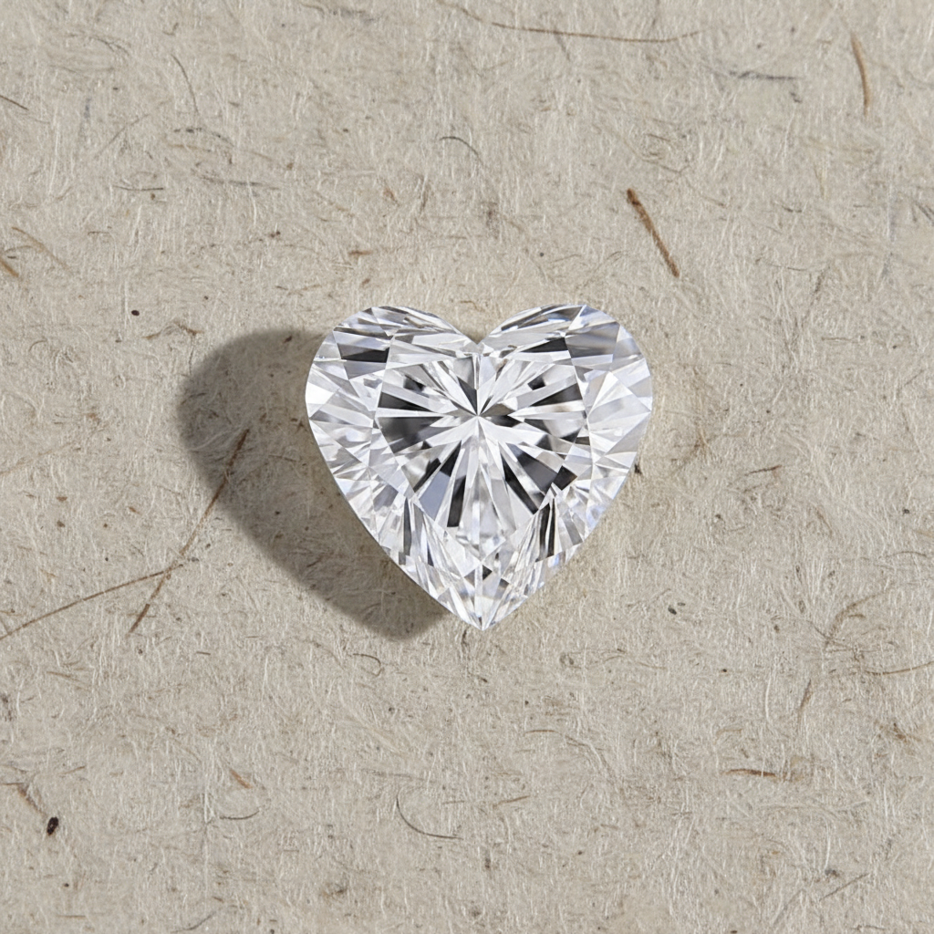 3.10 Carat Heart Cut Lab Grown Diamond VVS2 D Color IGI Certified
