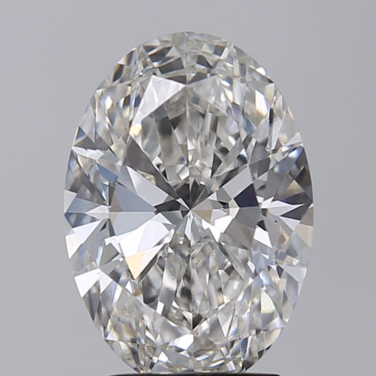 3,10 Karat ovaler, im Labor gezüchteter Diamant VS1 H