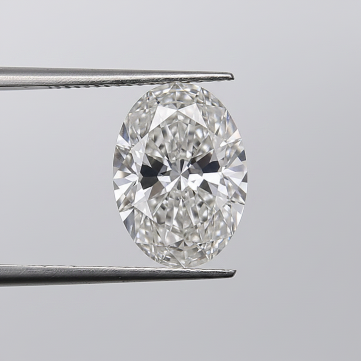3,10 Karat ovaler, im Labor geschliffener Diamant, VS1/H