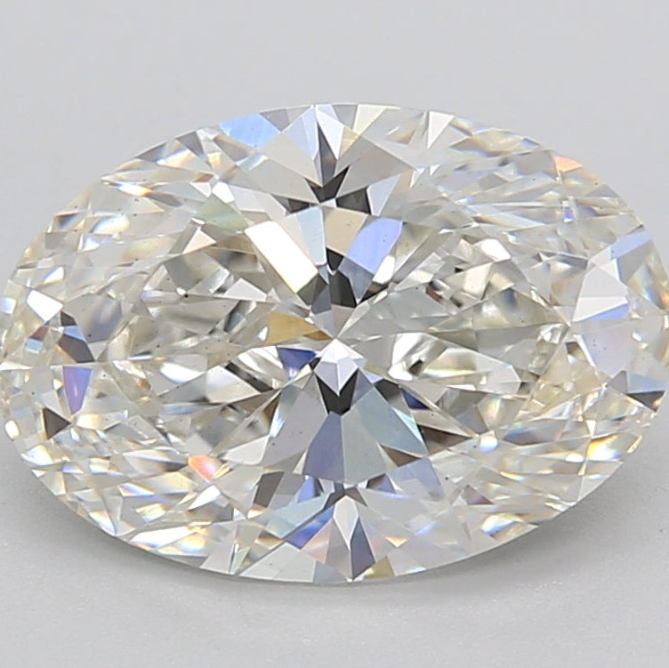 3,10 Karat ovaler, im Labor gezüchteter Diamant VS2 G