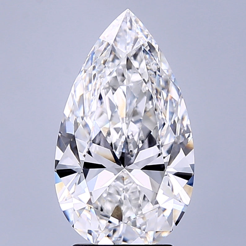 3.10 Carat Pear Lab Grown Diamond VVS2 D